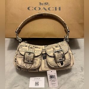 COACH Ashton Beige Shoulder Bag